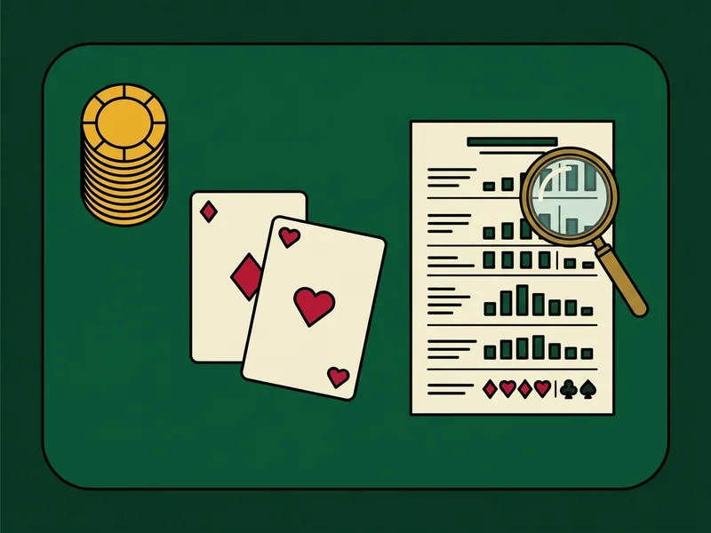 Vue d’ensemble d’une table de poker élégante